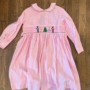 Nutcracker Christmas smocked long sleeve